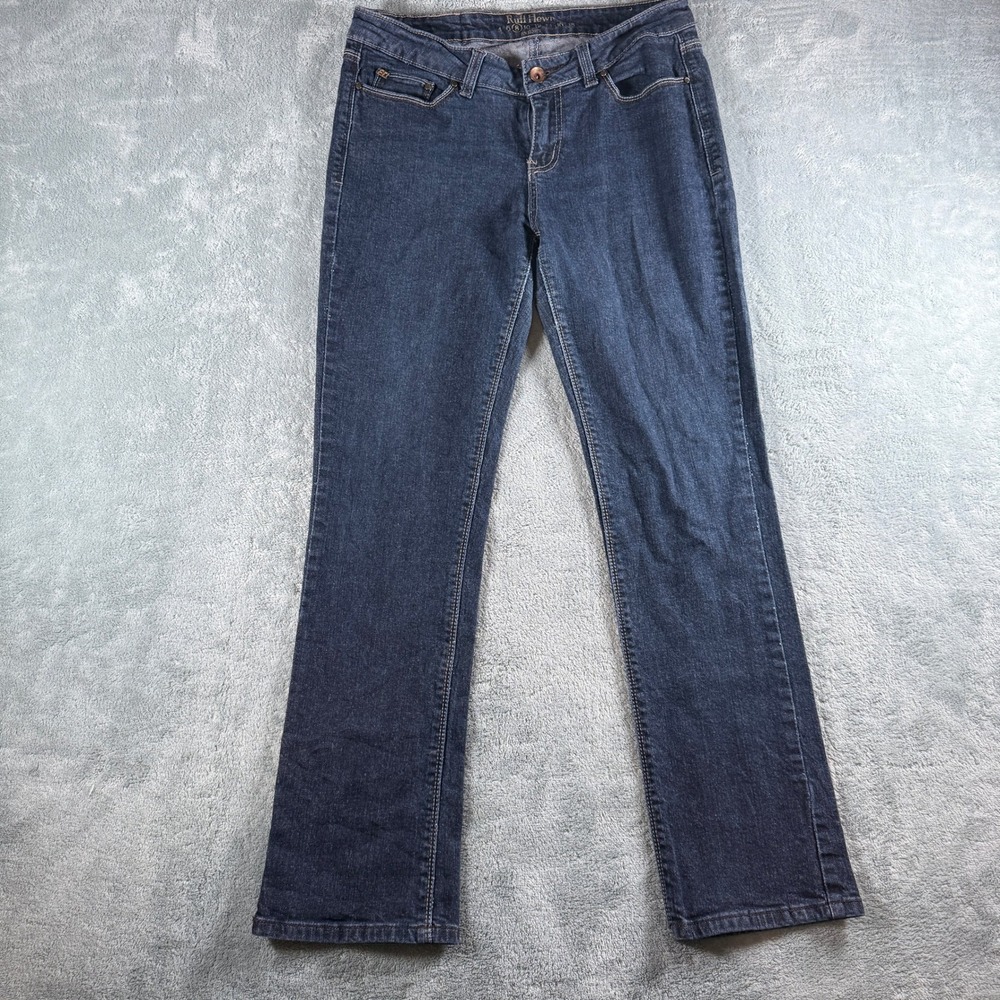 Ruff Hewn Womens Indigo Bootcut Denim‎ Jeans Size 8 Blue Stretch Mid Rise
